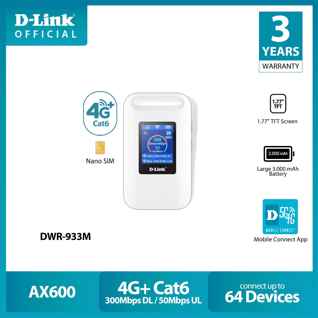 D‑Link DWR‑933M Mobile Router